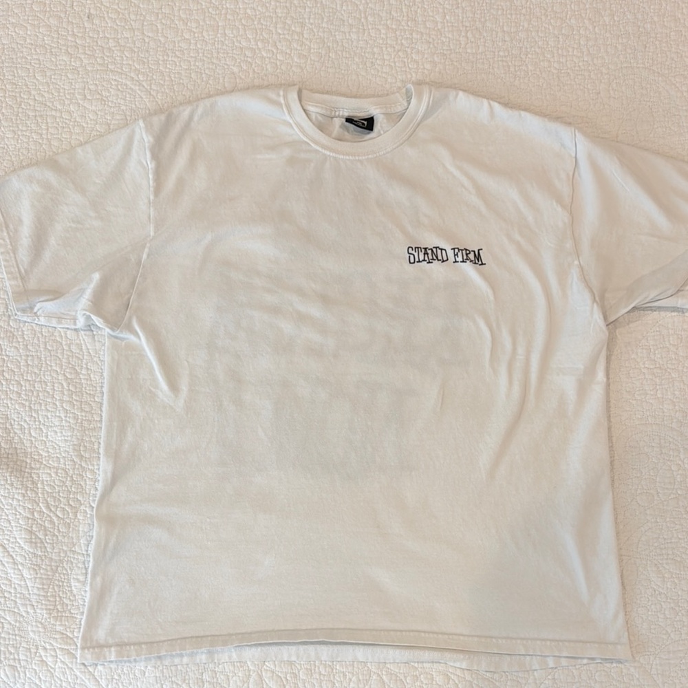 Stussy White Short Sleeve Tee Classic Crew